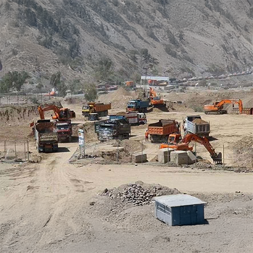 Earthwork, cutting, filling Works at Torkham Border Project by Capston Pakistan